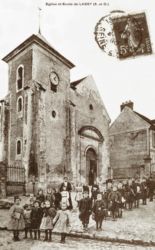 Ancienne carte postale - Église et école de Lassy (95) Ancienne carte postale - Église et école de Lassy (95)